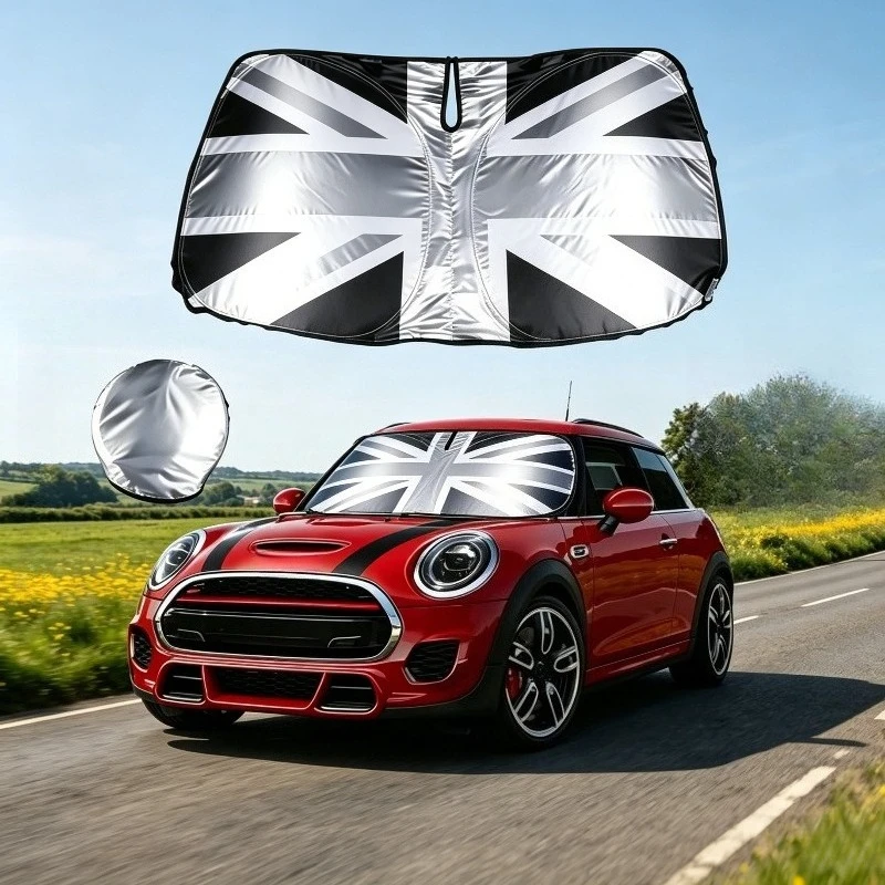 

For Mini Cooper Car Front Window Sunscreen for front window SunShade Cover Blocks UV Reflector Windshield Sunshade