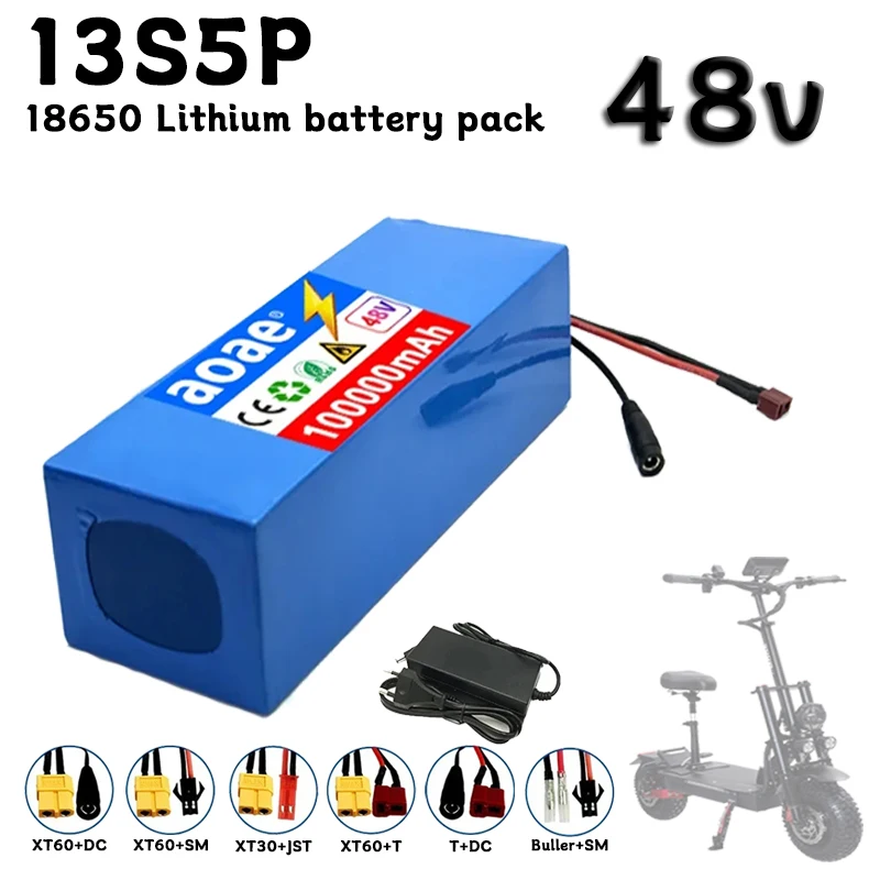 

Original 13S5P 48V 100Ah Electric Vehicle Lithium 13S5P Battery Pack Is Suitable for Electric Scooter Mountain Bike 250-1000w