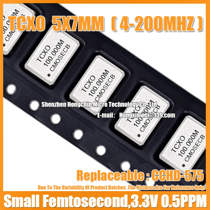 Imagem -04 - Oscilador de Cristal Tcxo 5070 Pequeno Temperatura Feminina Chip Subsidiado Substituir Cchd575 19.200mhz 3.3v Pcs