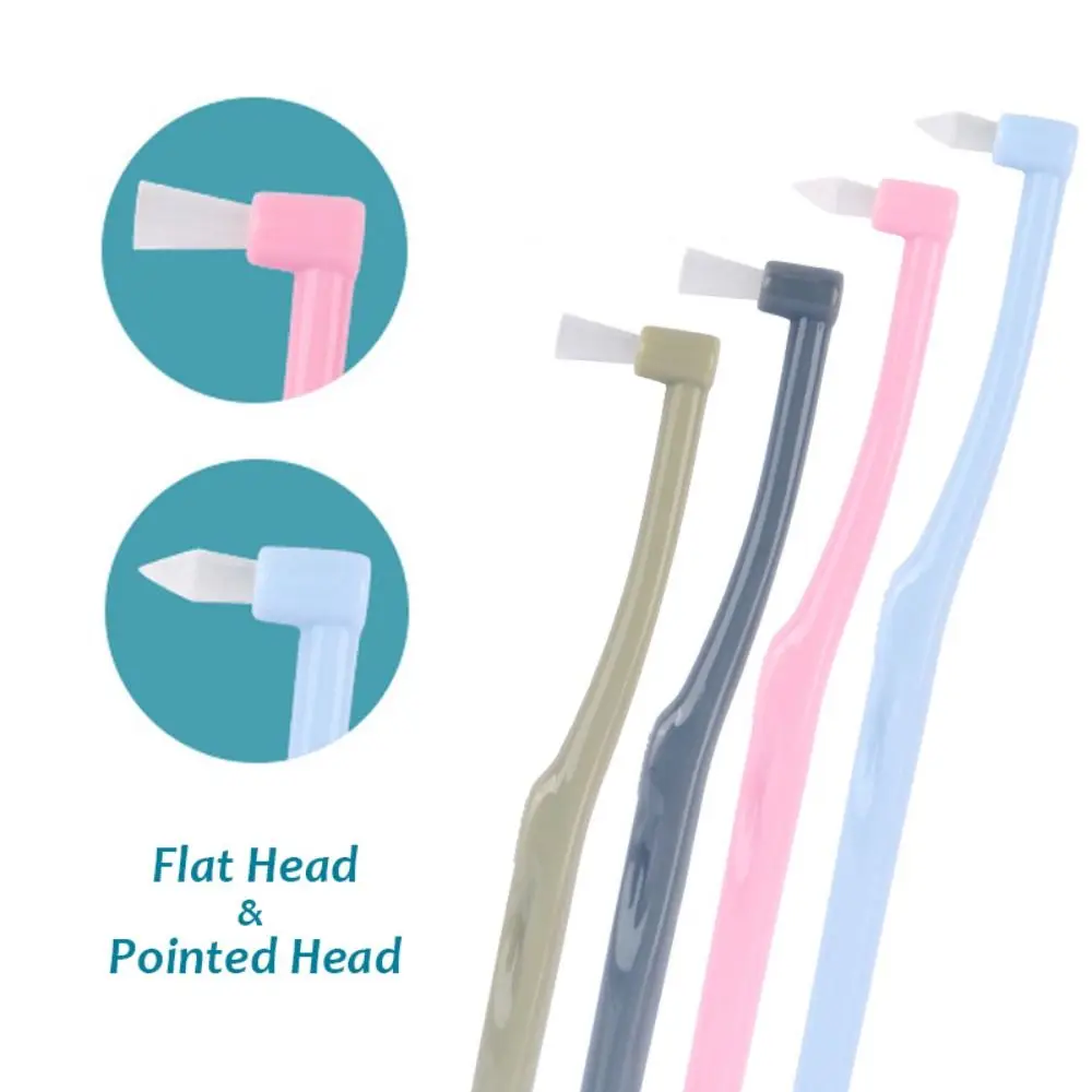 Soft Interdental Tooth Brush Fissure Wisdom Tooth Orthodontic Teeth Braces Cleaning Whitening Teeth Thin Head Flat Single Brush