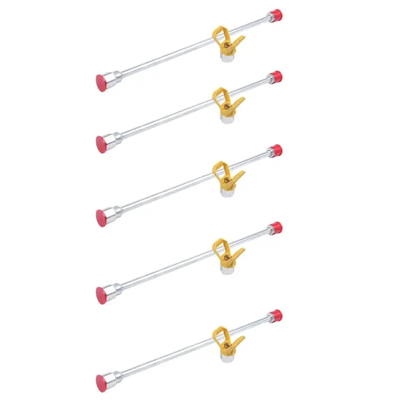 ABMO 5Pc 20 Inch Airless Sprayer Paint Tool Extension Pole 50Cm With Tip Guard Nozzle Seat