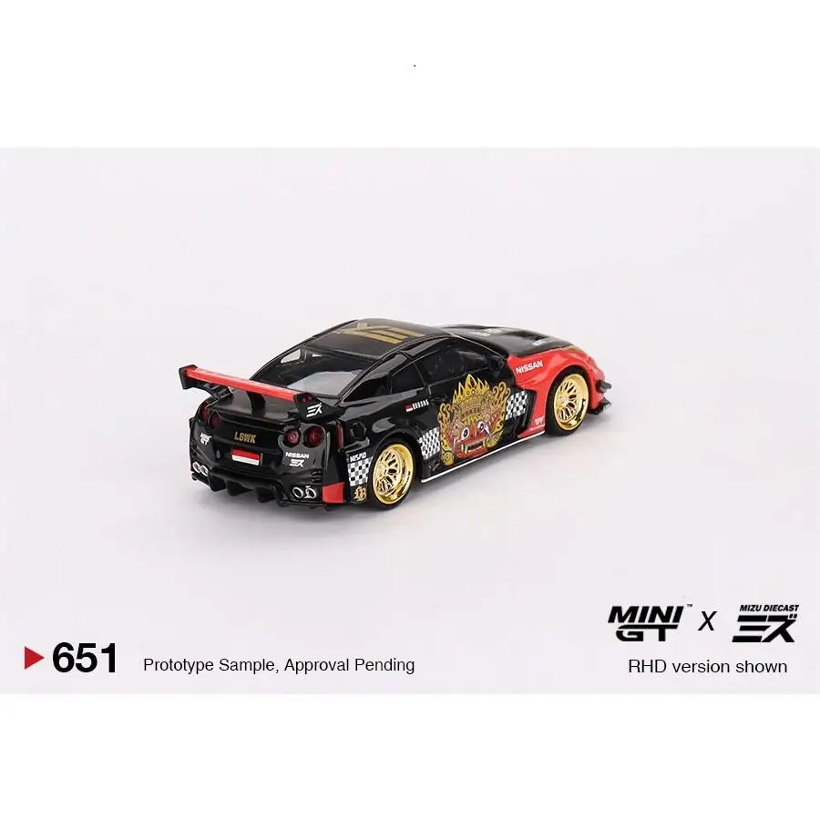 TSM Mini Gt 1/64 Minigt 651 NISSAN 35GT-RR Ver.1 “BARONG” LB WORKS GT Varnish Chase  Die-cast Alloy Car Model Collection