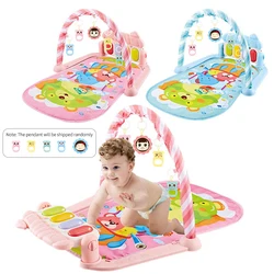 1PC Baby gym music pedal piano toys 0-36 months newborn baby piano play mat Pedal piano