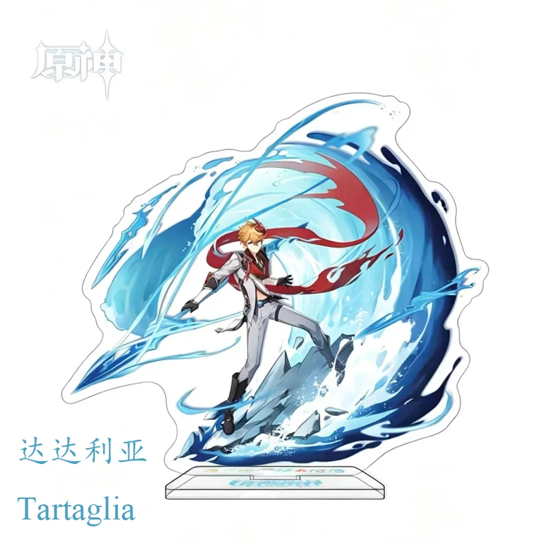 Genshin Impact Halloween Limited Acrylic Standee, Tartaglia Diona Anime Goods Double-sided HD Desk Display Merchandise