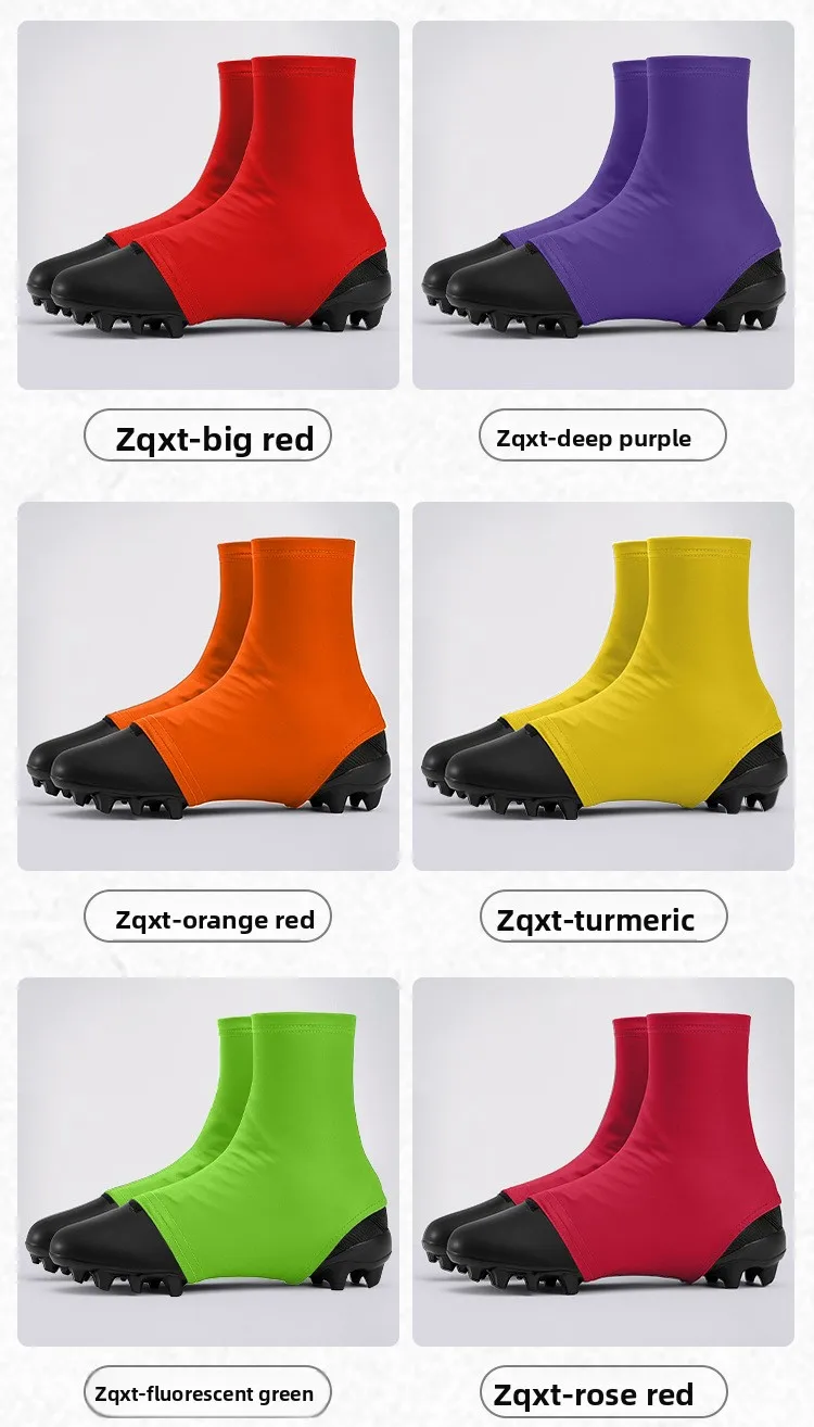 1 Paar Fußballschuhüberzüge, Sportsockenüberzüge, rutschfest, abnehmbar, dehnbar, atmungsaktiv, für Baseball, Softball, Fußball – Detail 6