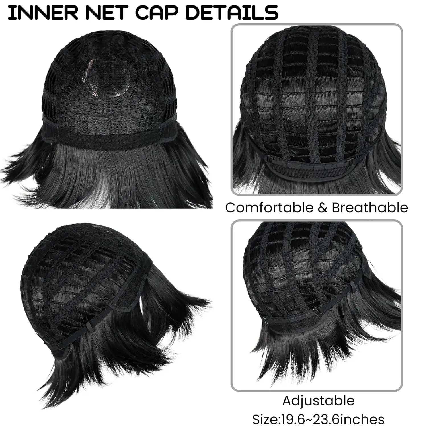 شعر مستعار أسود كوسبلاي إيمو للنساء والرجال، شعر مستعار صناعي قصير شائك، مذكرة الموت L Lawliet لحفلات الهالوين