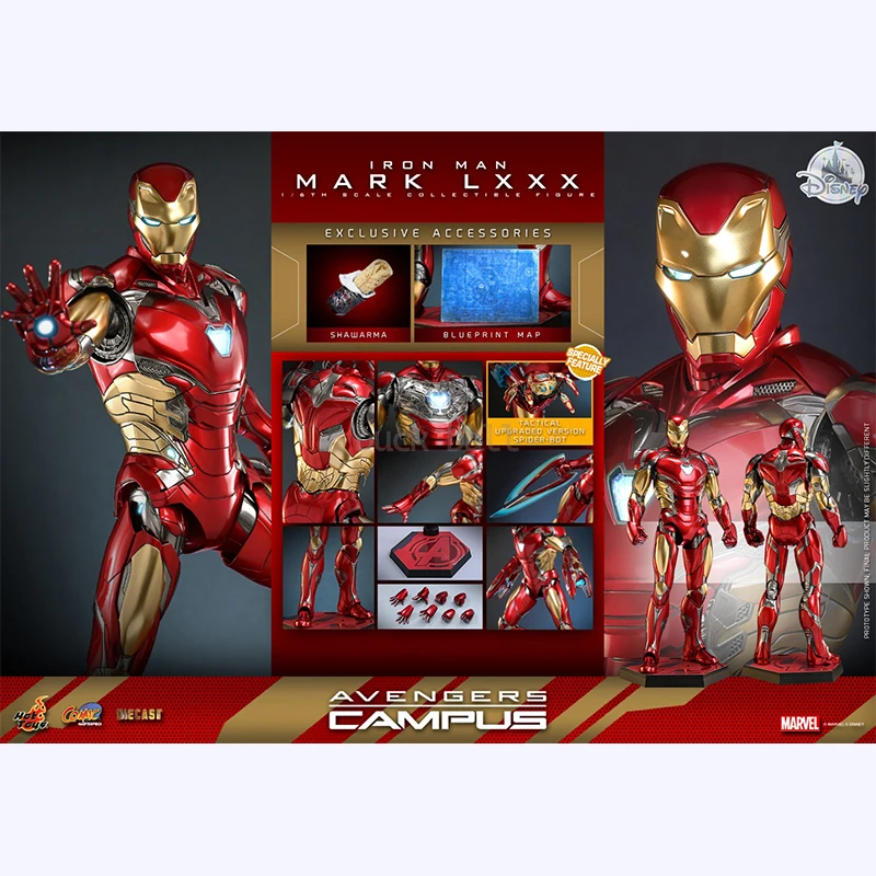 Hot toys Tony Stark Action Figure Iron Man Figures HT 1/12 CMS018 Iron Man Mk80 Model Statue Doll Collection Decoration Toy Gift