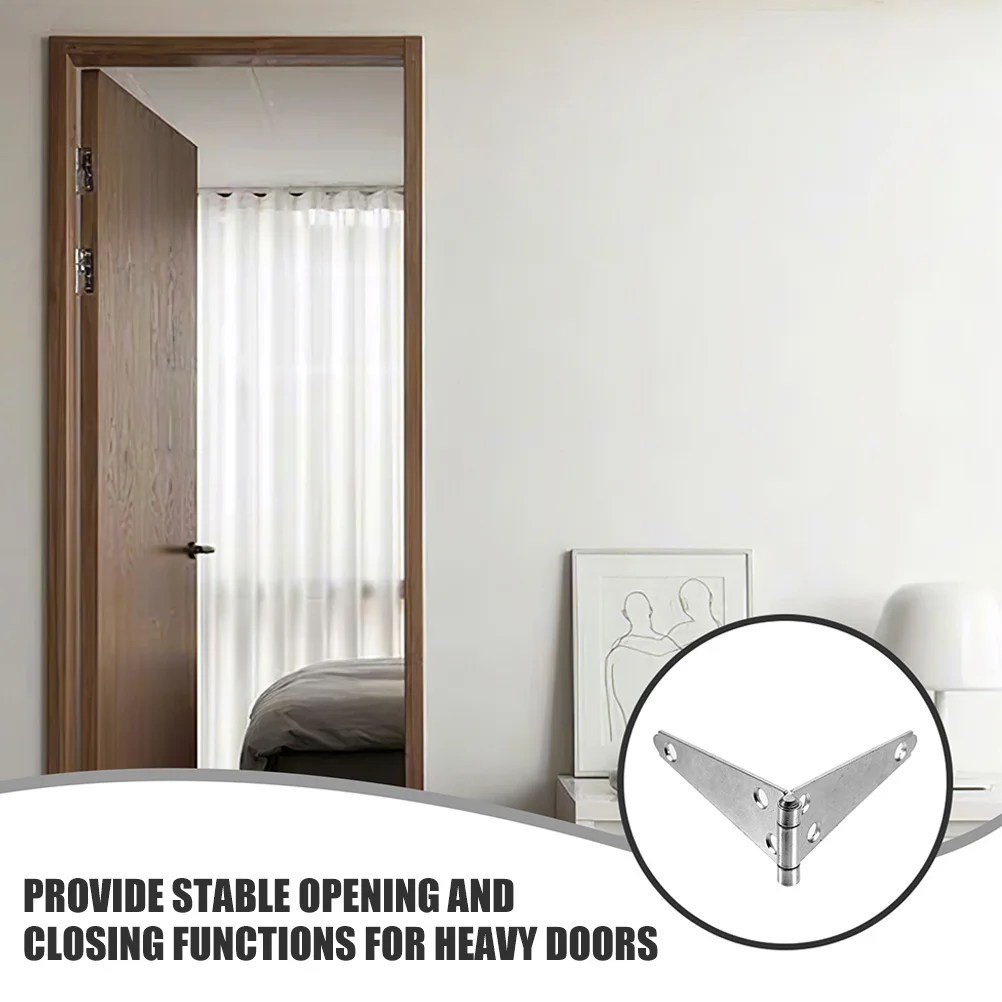 2 قطعة 5 بوصة مفصلات الثقيلة حزام الصلب المجلفن لبوابة خارجية باب سقيفة سياج الحظيرة الأجهزة الخارجية متعددة الأغراض السلس #6