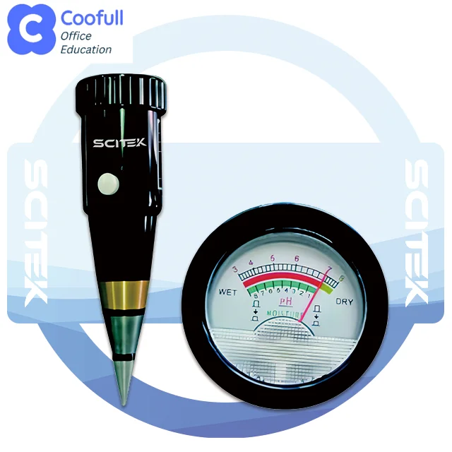 Soil PH-Moisture Meter 3-8 PH Range Large Backlit LCD Display Advanced Digital Technology Specializes in Soil Testing