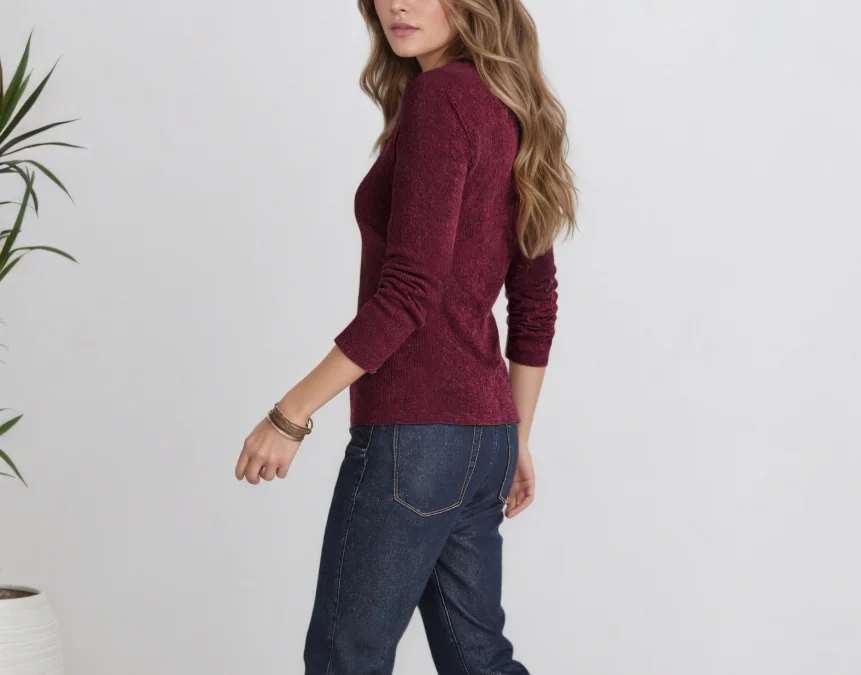 

2023 New Fashion Elegant Casual Autumn Solid Color Metal Buckle Pleated Slimming Long Sleeved Top Female Clothing