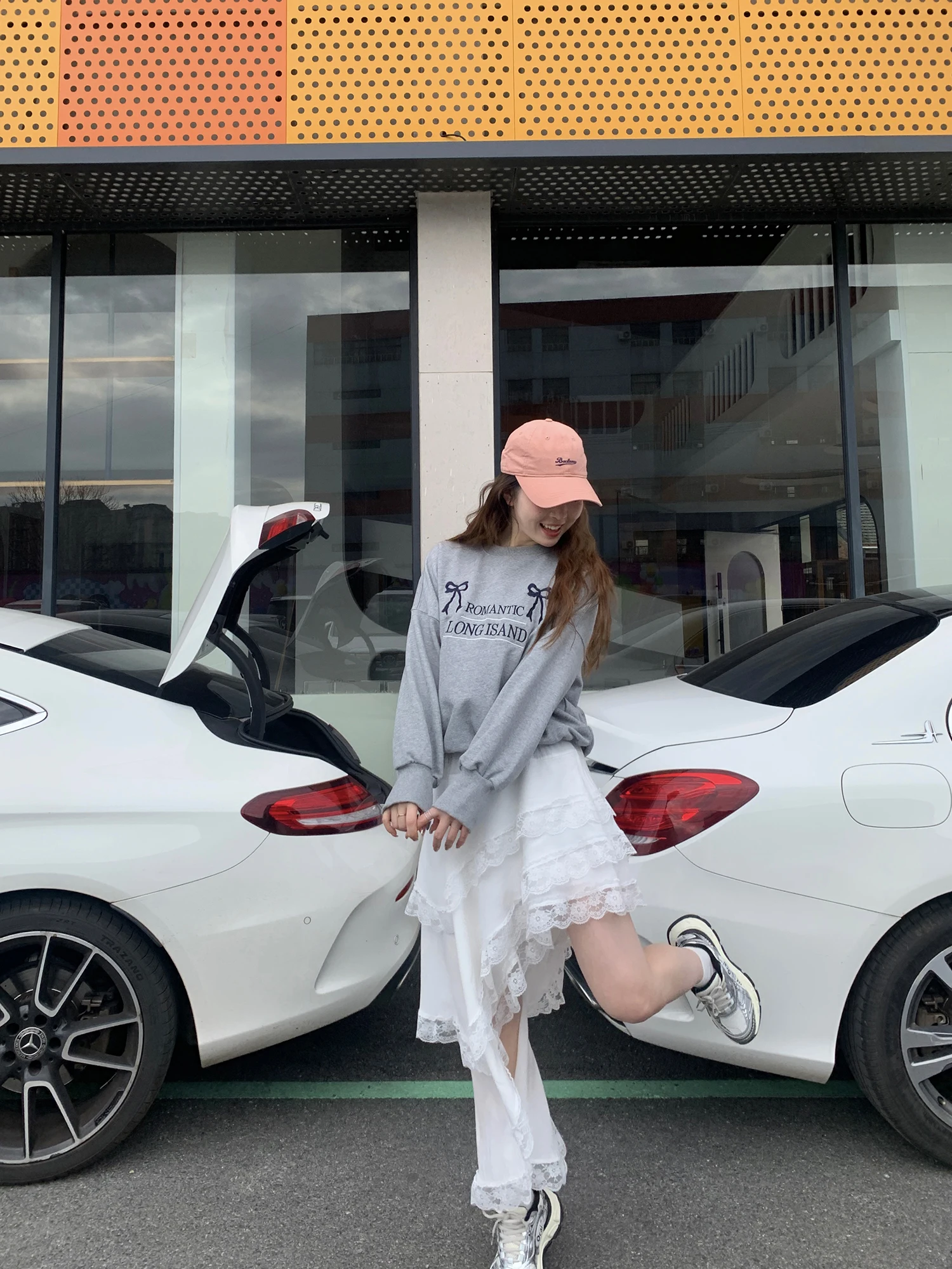 

Корейский свитер с вышивкой и узлом, свободный крой, женский, весна 2024, новинка, удобный, хлопок