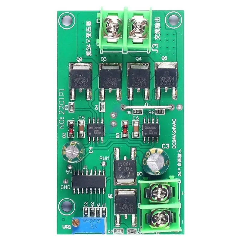 ABDJ-Inverter Mainboard 50Hz Full-Bridge Bridge-Type(24V DC To AC Module) 24V Pan-Tilt Motor Driver