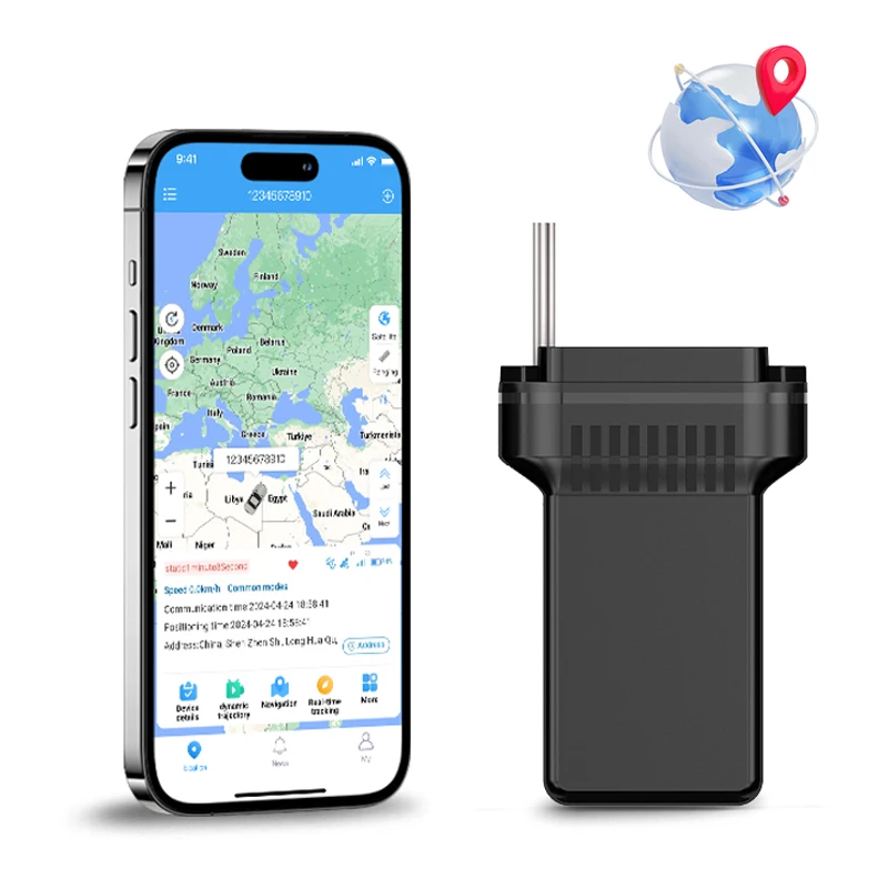 Waterproof GPS Tracker for Cars & Motorbikes with Dashboard Placement 2G/4G GSM/Beidou/LBS Positioning IOS/Android App PC
