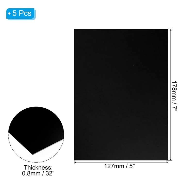 7x5x1/32inch Anodized Aluminum Sheet,0.8mm Thick Engraving Blanks for Laser Engraving DIY Decorative Crafting Decoration