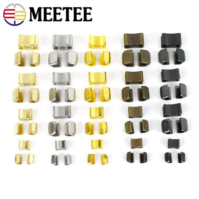 

20/50Sets Metal Zipper End Stopper 3# 5# 8# 10# Zip Head Ends Sliders Retainers Bottom Stop Tail Clip Sewing Supplies Accessory