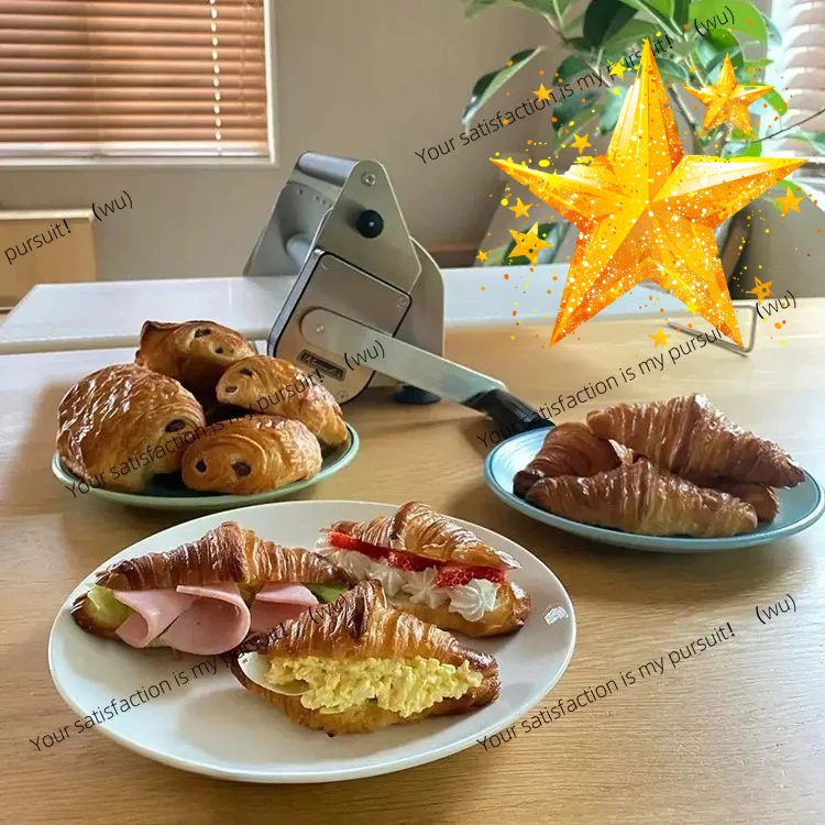 ZOCI-Commercial hand crank maker Household small desktop pizza croissant dough tablet press Bread machine Baking equipment
