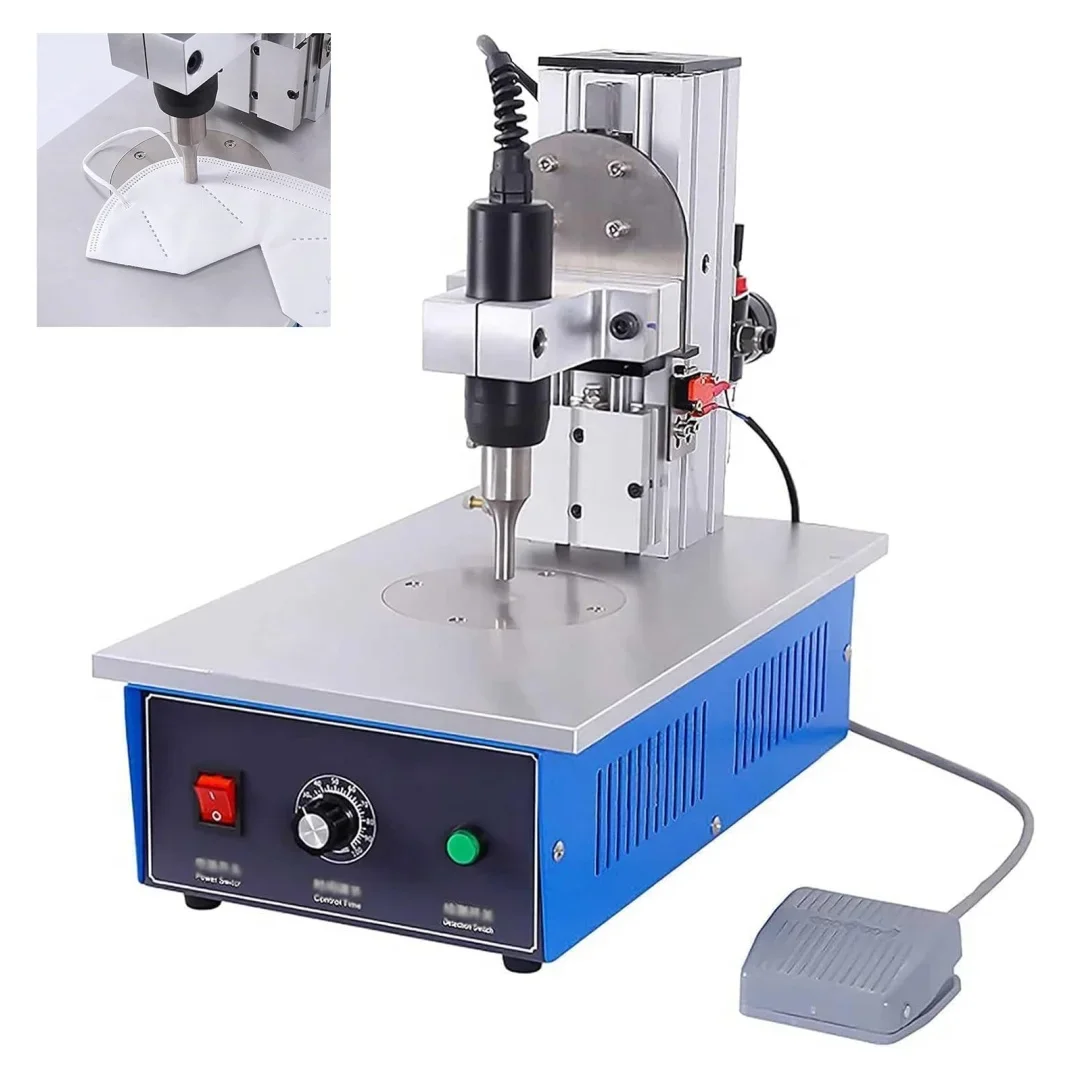 Ultrasonic Spot Welder Machine Mask Ear Strap Spot Edge Banding Machine 110V 220V Mask Ear Strap Spot Edge Banding Machine