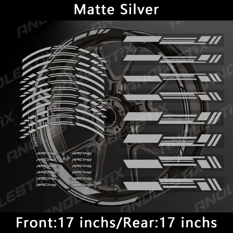 Reflective Motorcycle Wheel Stickers Hub Decal Rim Stripe 17 Inchs For YAMAHA Honda Kawasaki Suzuki BMW KTM Husqvarna Triumph - Image 21