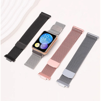 Milanese Band For Huawei Watch FIT 2 Strap smart Magnetic Loop stainless steel metal bracelet for Huawei Watch fit 2 Accessories