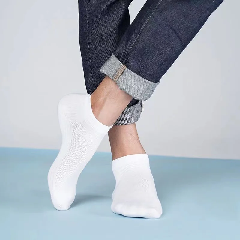 Xiaomi-Chaussettes respirantes coordonnantes pour hommes, 5 paires, doux, confortables, Silver Ion, quatre saisons, qualité supérieure