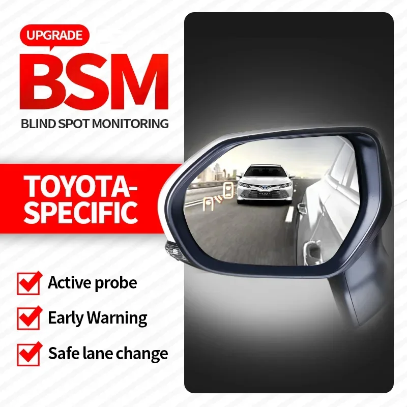 

For Toyota Prado Landcruiser Car Blind Spot Mirror Radar Detection System BSA BSM Monitor Change Assist Parking Radar Warning