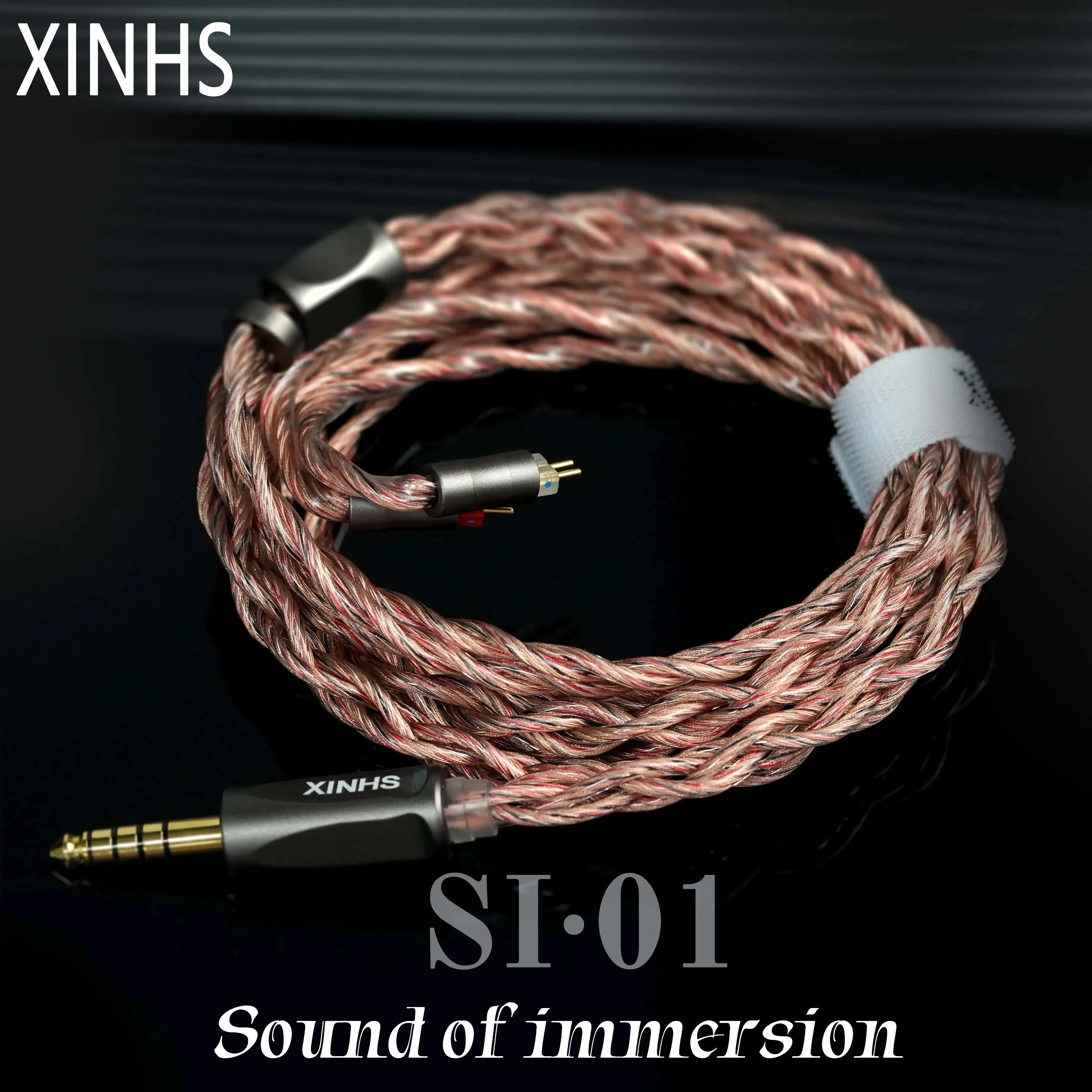XINHS SI01 HIFI Earphone Upgrade Cable 2.5mm/3.5mm/4.4mm Suitable for 7Hz X Crinacle Zero 2/KZ EDX PRO/Kinera PULA SeeAudio