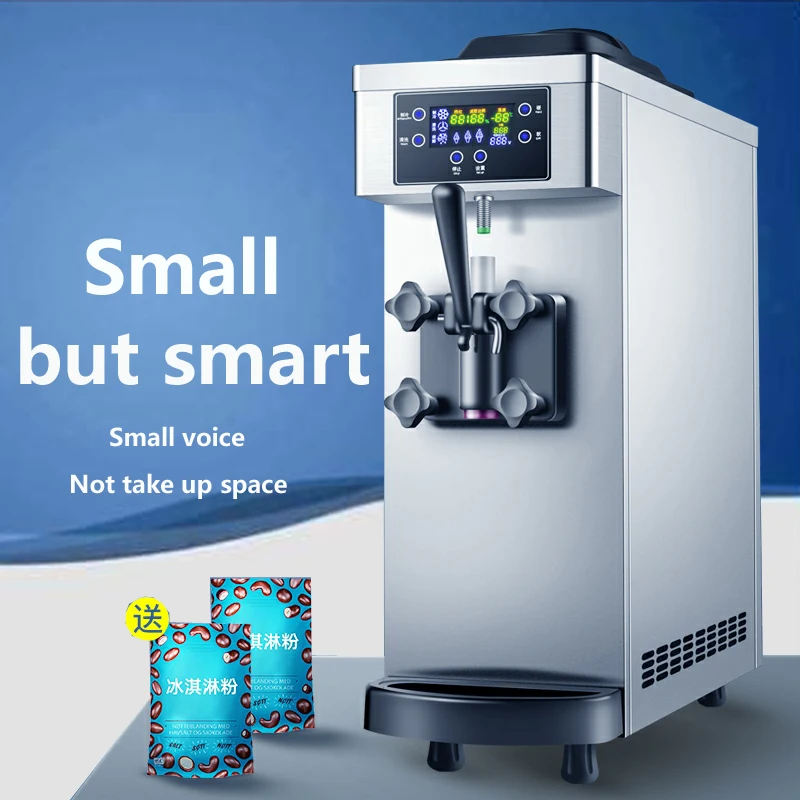 

Новая модель аппарата для мягкого мороженого, настольный торговый автомат для мороженого, 1 вкус, домашняя машина для мороженого, 110В/220В