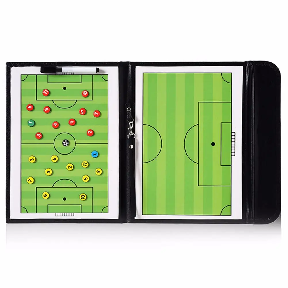 Foldable Magnetic Tactic Board Soccer Coaching Coachs Tactical Board Football Game Football Training Tactics Clipboard