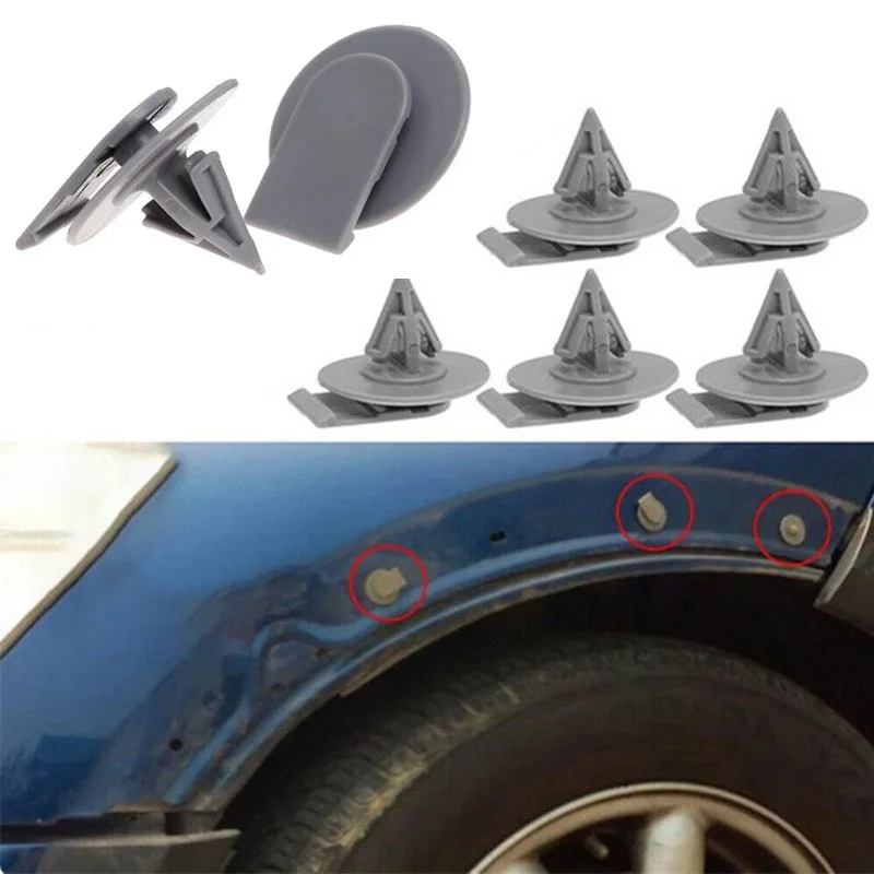 10pcs Auto Wheel Arch Trim Clips Fasteners Grey Retainers For BMW Mini Cooper R50 R52 R53 R56 F56 Car Interior Детали интерьера
