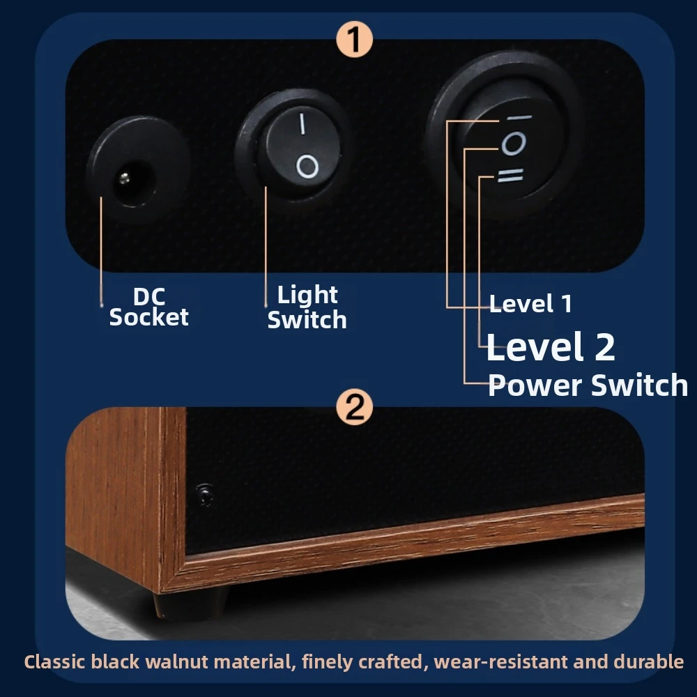 with Watch Cabinet Luxury Brand Wood Watch Winder 13*13*13cm High-End 1 Slot Automatic Watches Box Unisex 2 Colors