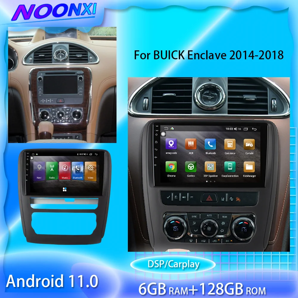 

For BUICK Enclave 2014-2018 128G Android 11 Car Multimedia Player GPS Navigation Video DVD Radio Stereo 2 Din Carplay Head Unit