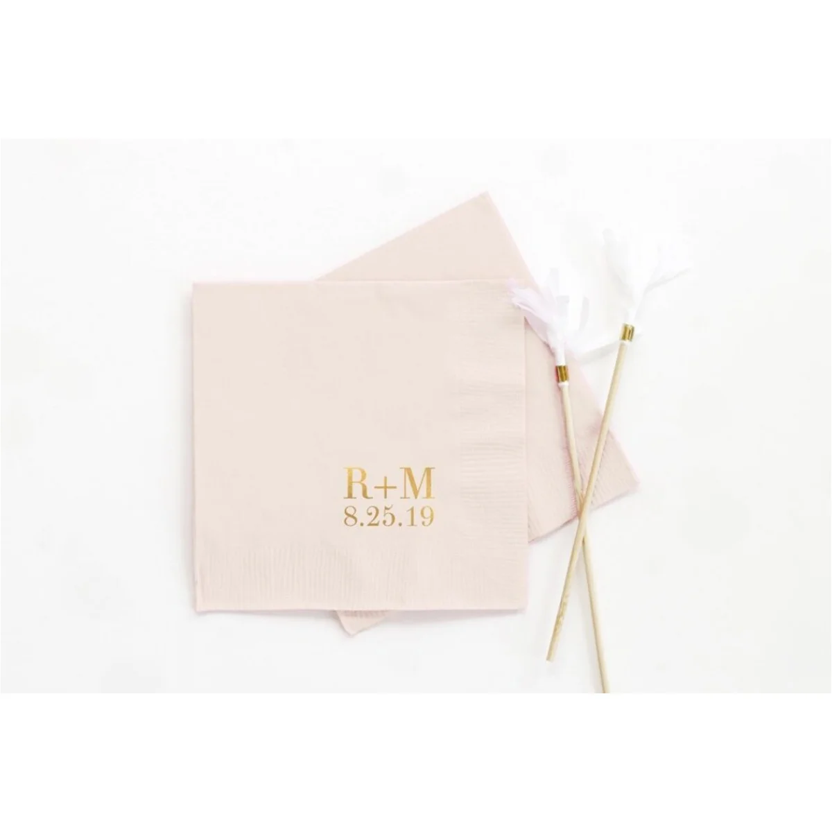 

50pcs Wedding Cocktail Napkins Personalized Monogram Napkins Custom Beverage Napkins for Wedding Favors Monogrammed Engagement P