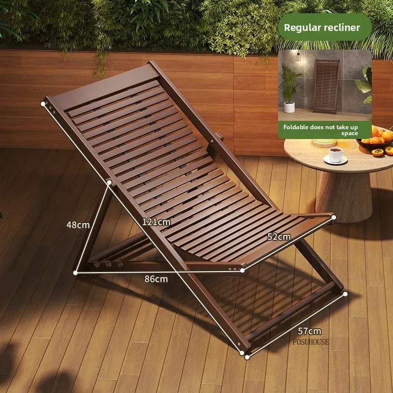 

Outdoor Folding Sun Loungers Nordic B&B Balcony Nap Rest Lounge Chair Courtyard Garden Leisure Lounge Chair Outdoor Furniture