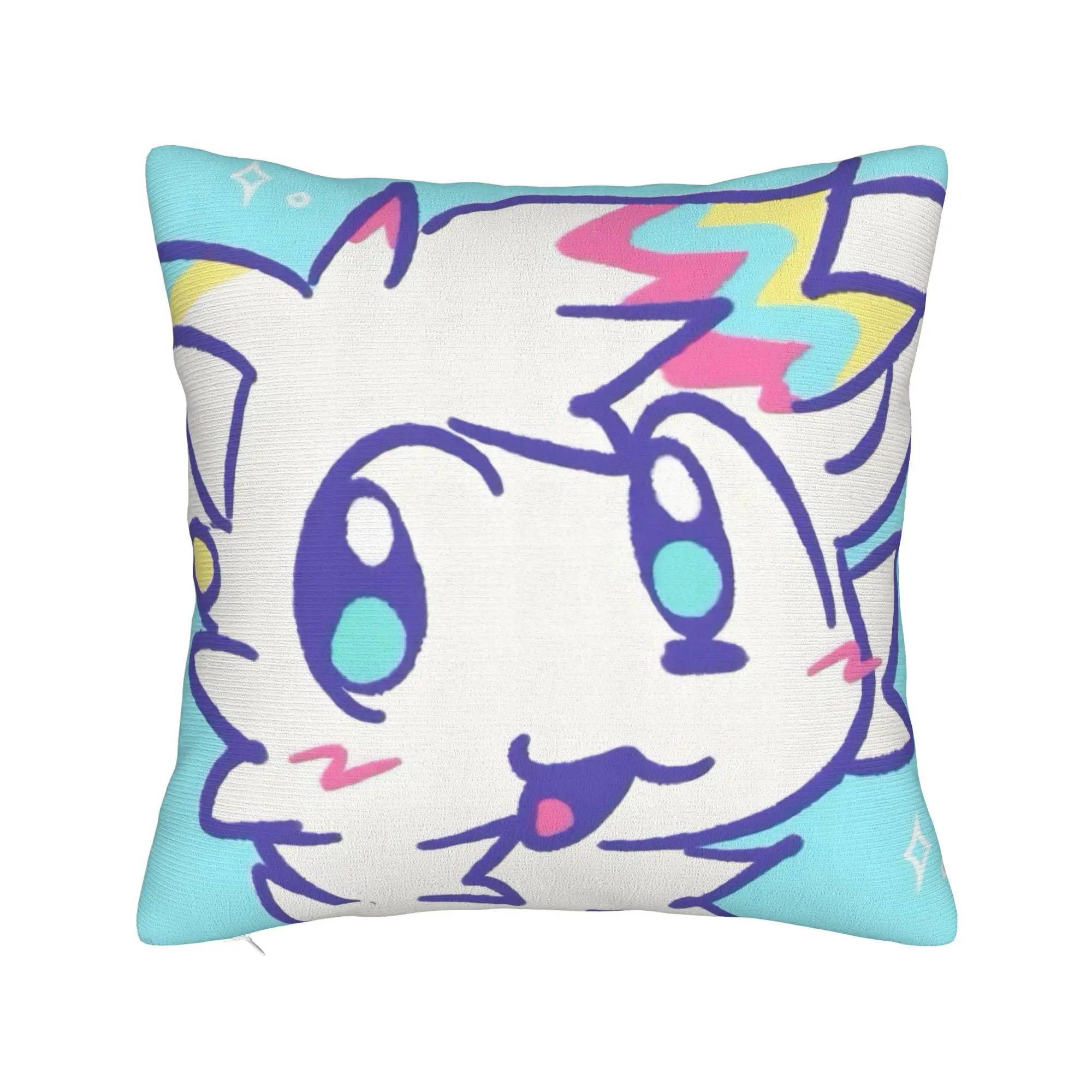 Boykisser Silly Cat Square Pillow Cases Furry Cushion Cover Custom Polyester Decor Throw Pillow Case Cover for Home 18