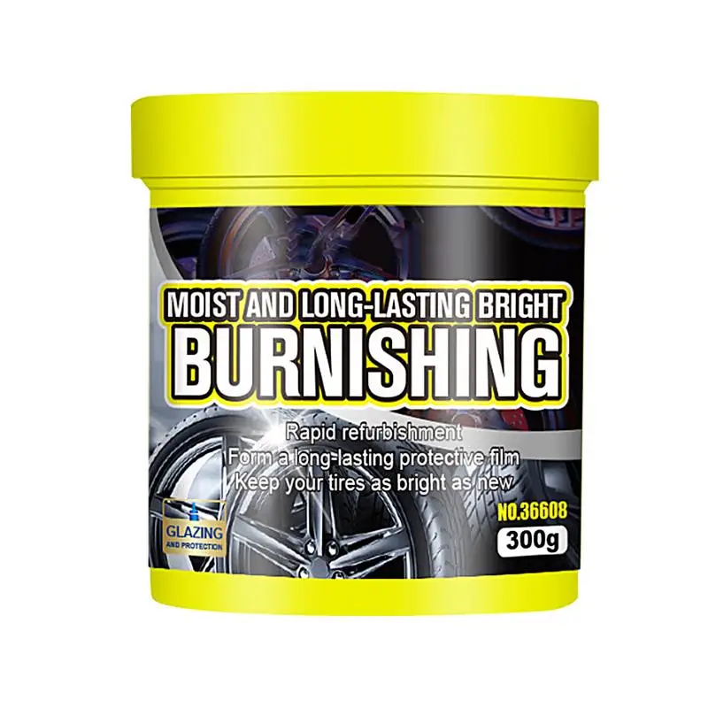 

Tire Black Tire Shine High Gloss Tire Shine Tire Coating Paste 300g Tire Dressing Solution Wheel Protector Agent Tire Restorer