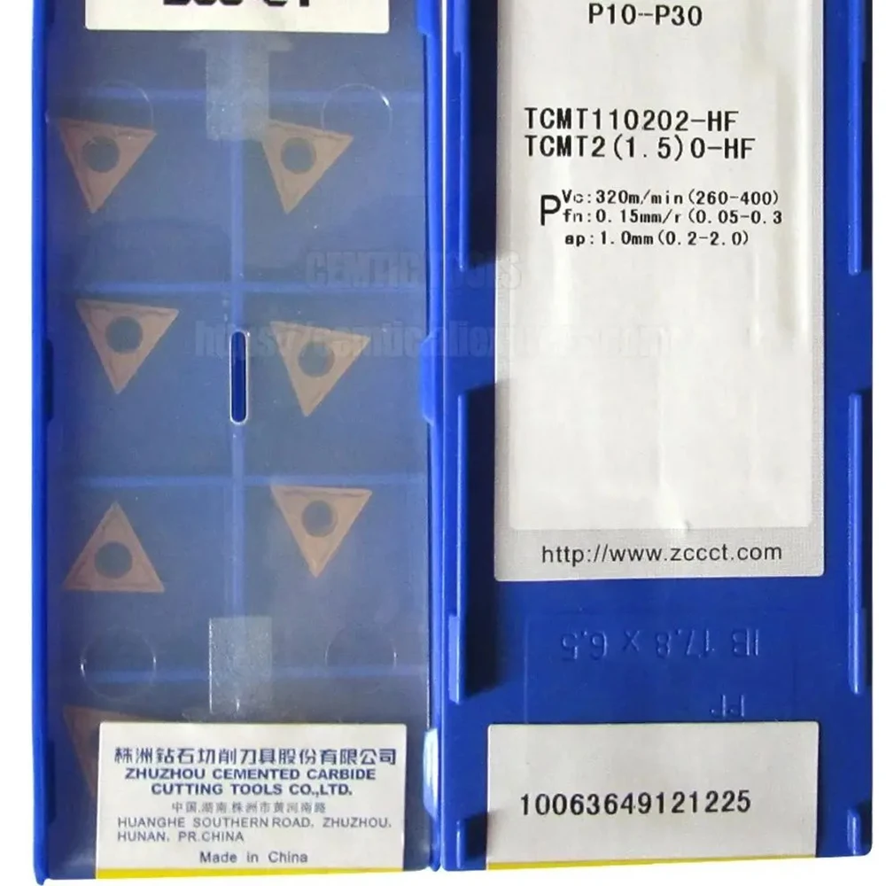 ZCC YBC251 YBC252 YBG202 CNC Alloy Blade eksternal mengubah alat pengolahan untuk baja, stainless steel TCMT110202-HF