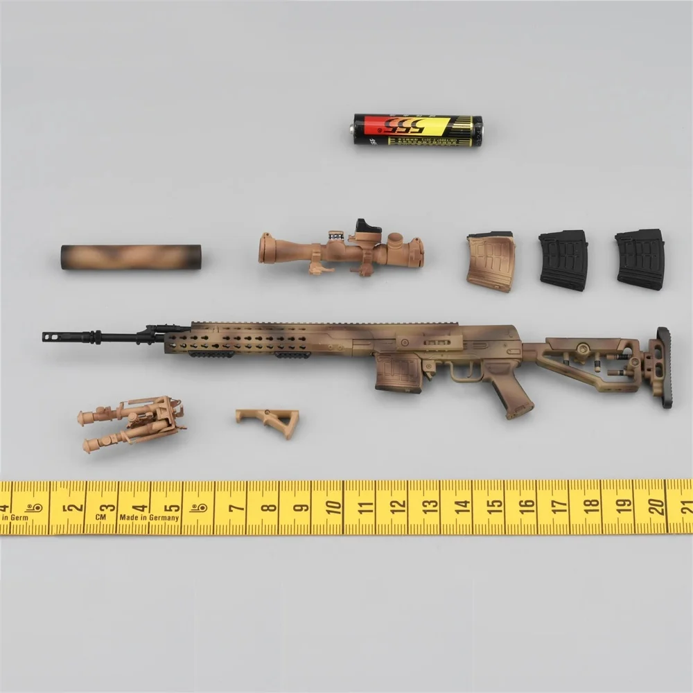 1/6 เขื่อน DAMTOYS 78100 รัสเซีย Action Figure Sniper หลักยาวของเล่นอาวุธรุ่น SVDS กระเป๋าคลิป PVC วัสดุสําหรับ 12 "ตุ๊กตา DIY