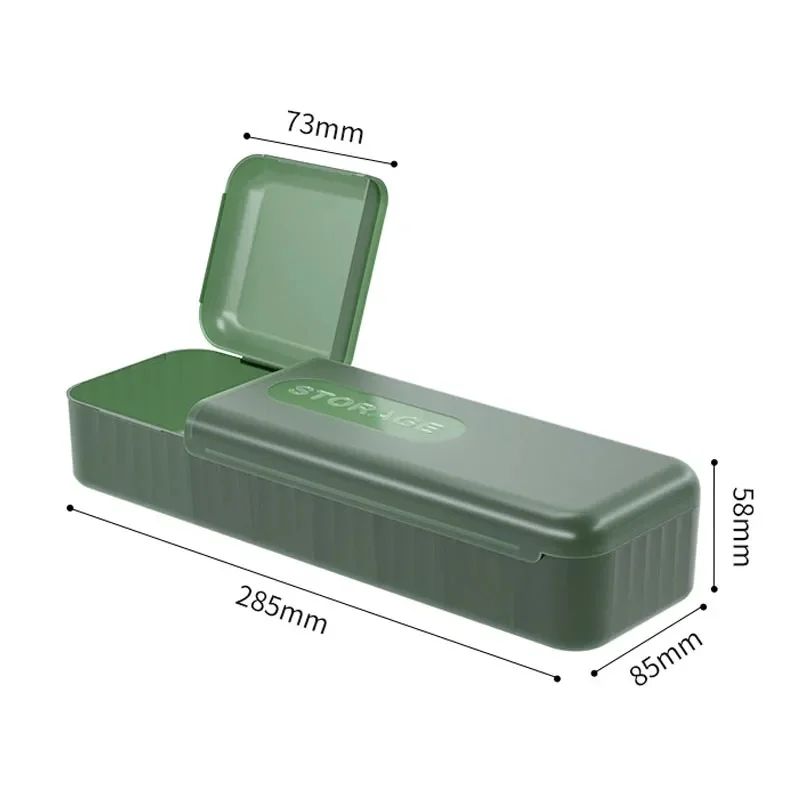 Caja de gestión de cables de plástico, organizador de cables de alimentación con 7 compartimentos, estuche de almacenamiento electrónico para uso doméstico y de oficina