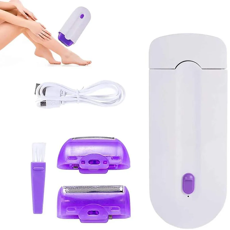 

2 In 1 Epilator Painless Hair Removal Shaving Device Usb Charging Body Face Leg Bikini Shaver Hair Removal Machine Hair Trimmer