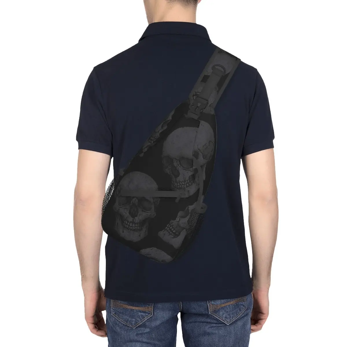 Bones Skeleton Souls-Bolso cruzado deportivo Unisex, mochila de hombro de moda, para viaje