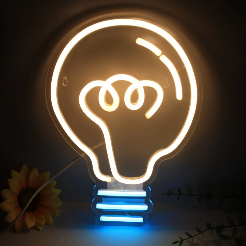 

Bulbs neon, USB powered with dimmer switch, neon decorative lights in children's rooms at home, holiday birthday gifts