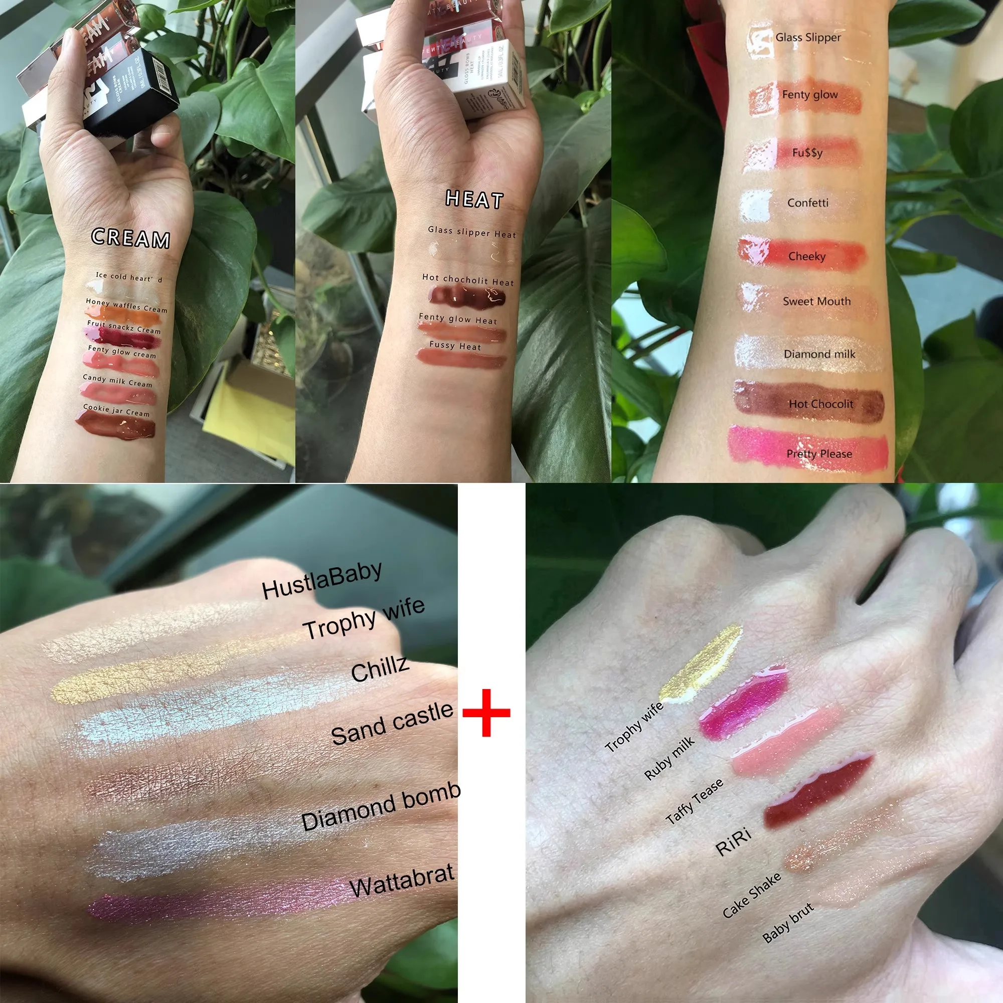 FENTY BEAUTY بلسم الشفاه أحمر الشفاه طويل الأمد بريق بلينغ ترطيب الشفاه سمنة تغذي ماكياج الشفاه العناية لمعان مستحضرات التجميل هدية