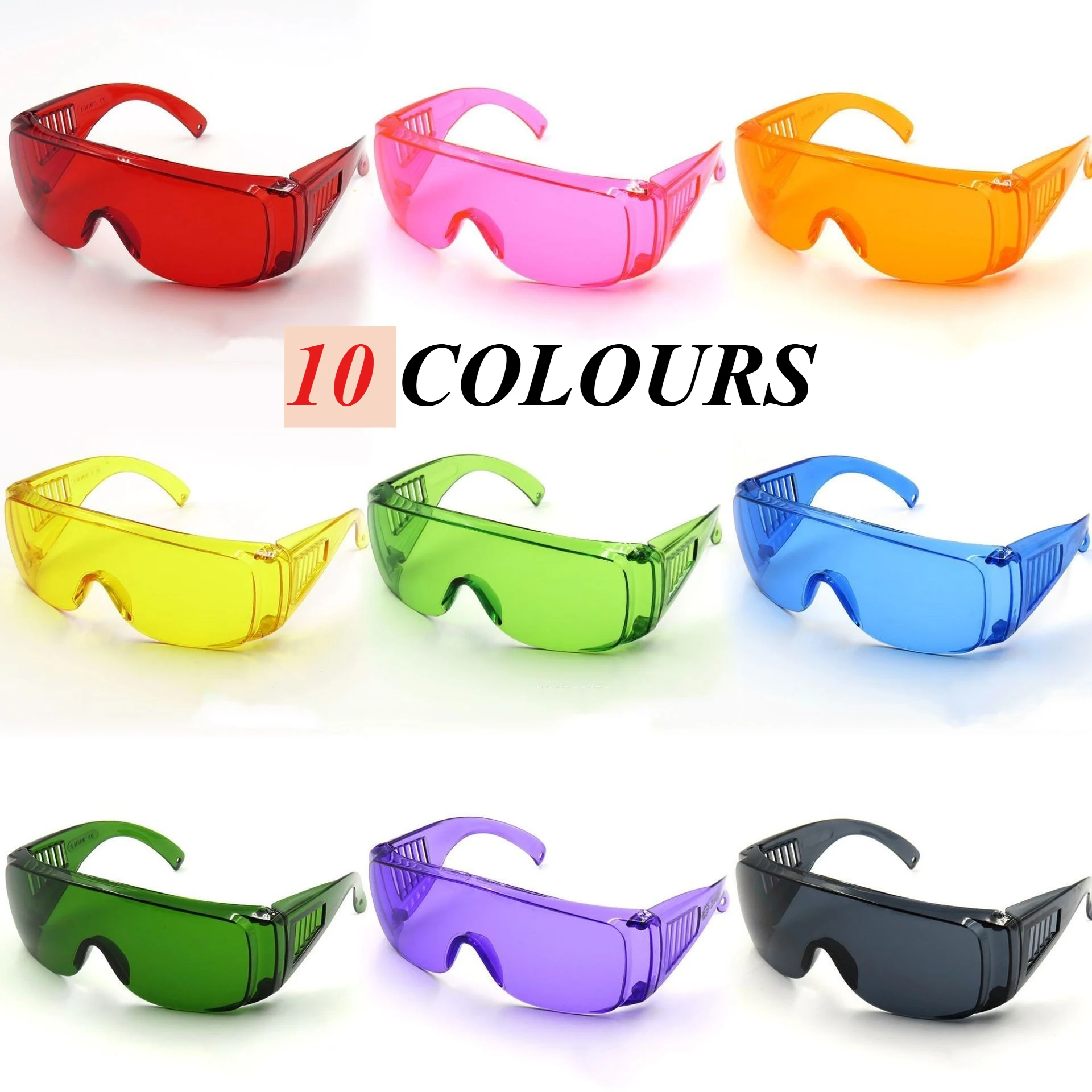 Large Frame Colorful  Protective Glasses Sport / Windproof and Sunscreen Cycling Glasses Woman Multifunctional Glasses