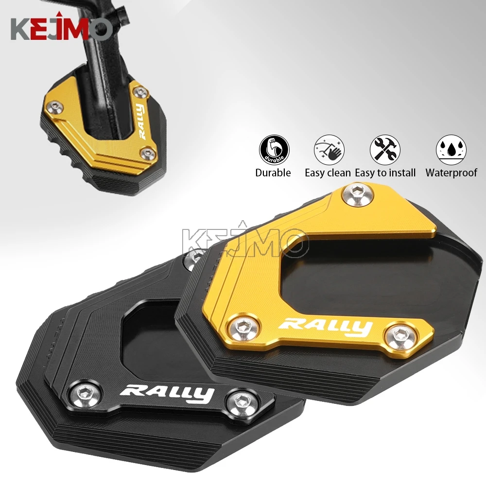 Motorcycle For Loncin Voge 300 Rally 300GY 300 Rally GY Side Stand Support Extension Pad Kickstand Tire valve cap Accessories