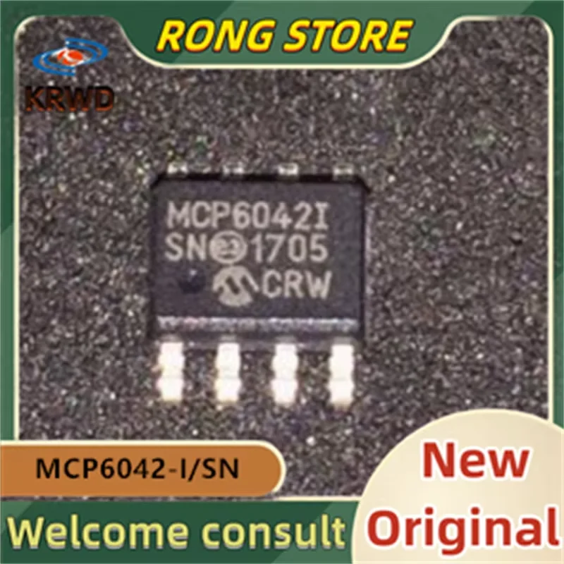 10PCS MCP6042I MCP60421  New and Original Chip IC SOP8 MCP6042-I/SN MCP6042-I/S MCP6042-I MCP6042 6042