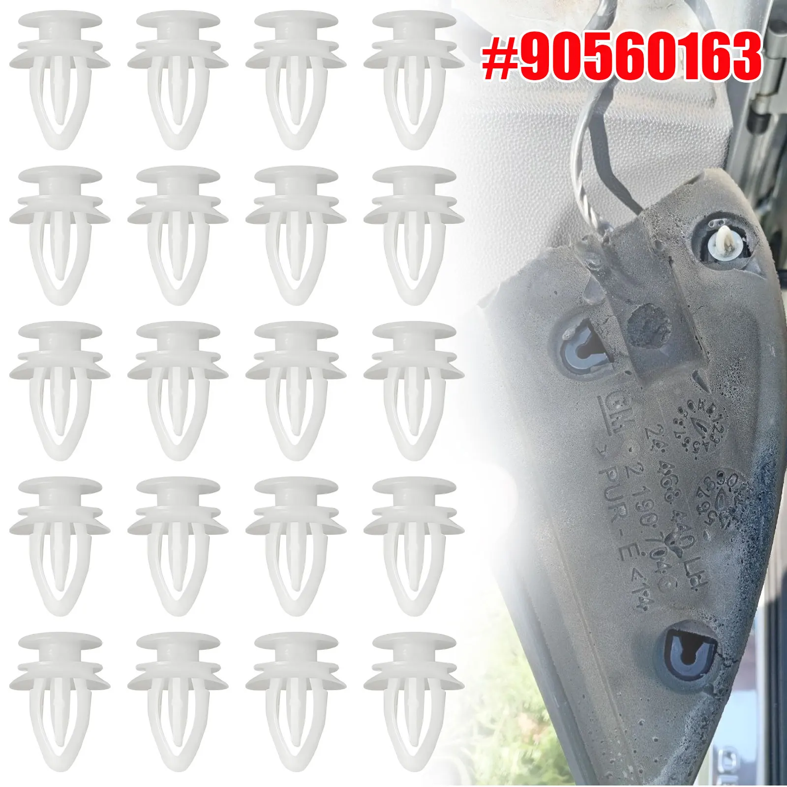 

FOR Vauxhall Opel Corsa Astra 90560163 Front Door Interior Trim Fastener Interior Wing Mirror Trim or Tweeter Cover Clips