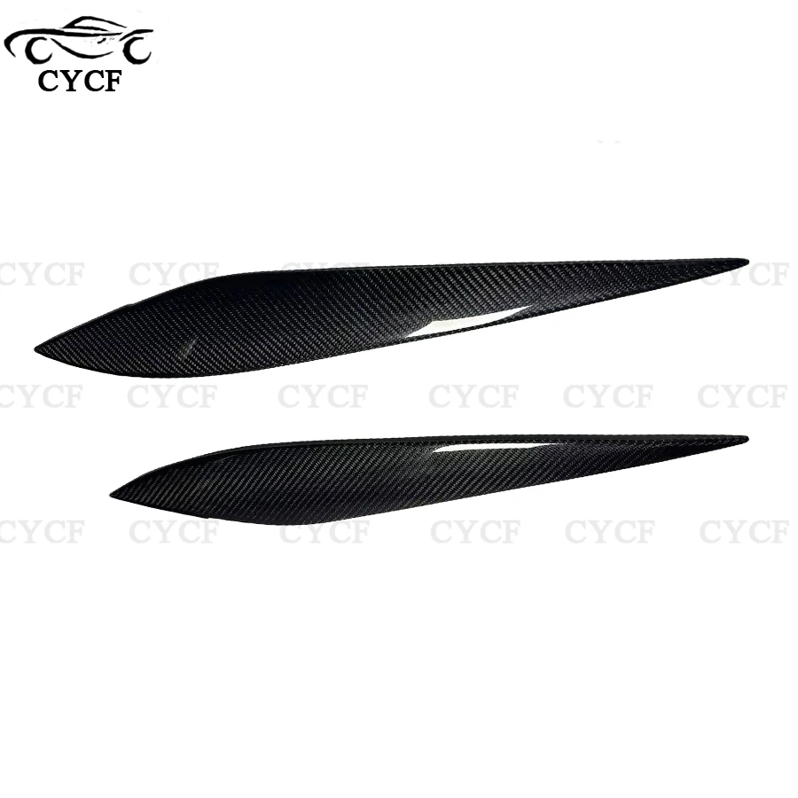 For Suzuki Swift ZC33S 2018+ Custom Type 2PCS Carbon Fiber Eyebrow Headlight Header Sticker Cover Trim Fits  Automotive Exterior