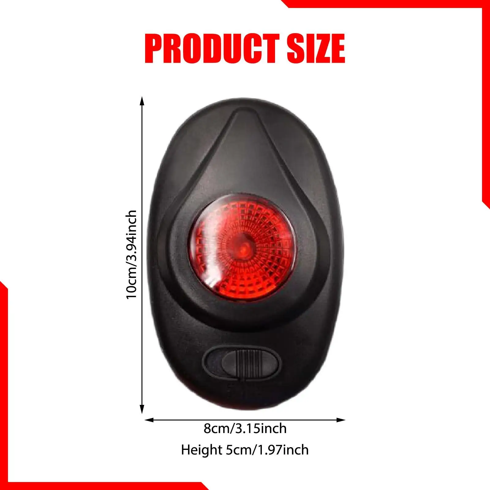 Suprimentos de alerta de cerca elétrica compacto, fácil de usar, localizador de falhas conveniente, luz de advertência multiuso, alerta de tensão de cerca