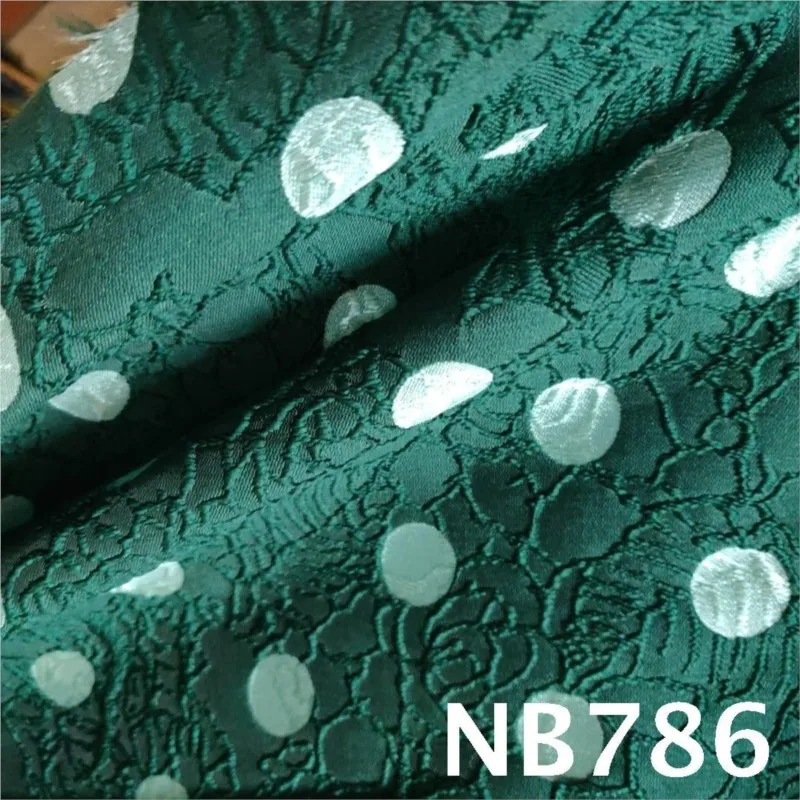 Embossed color-blocking jacquard fabric geometric dot line colored woven dress women's shoes and bags