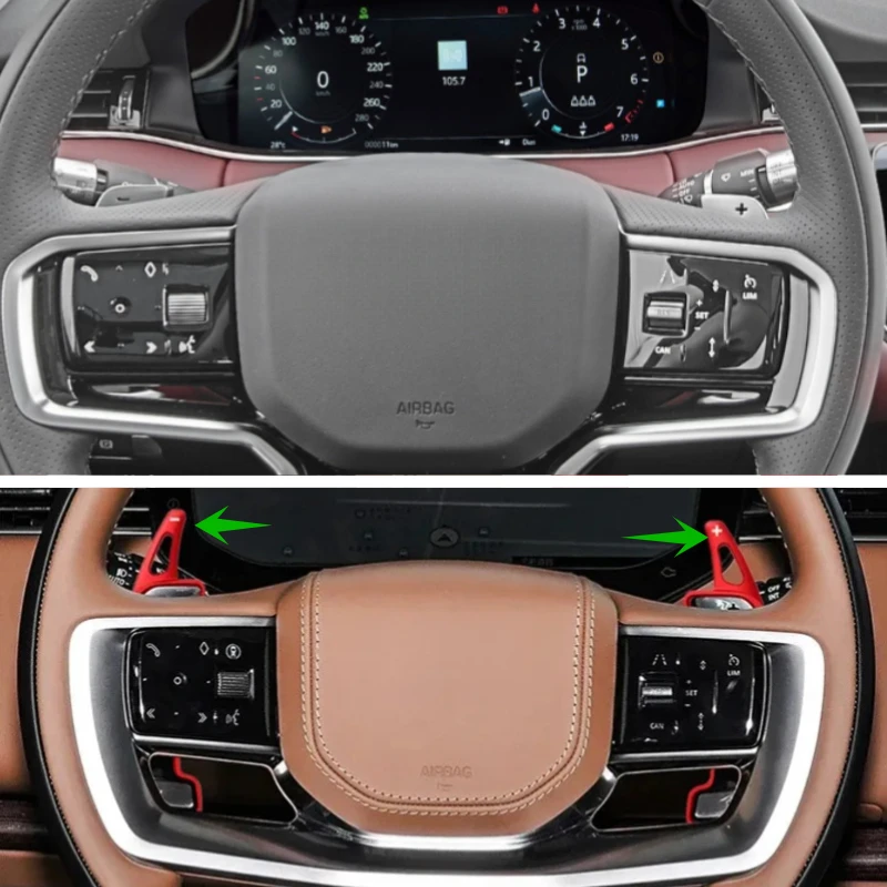 

Car Steering Wheel Shifter Paddle For Land Rover Range Rover Evoque Velar Discovery 5 V8 Sport Fit Jaguar XE XF F E-Pace